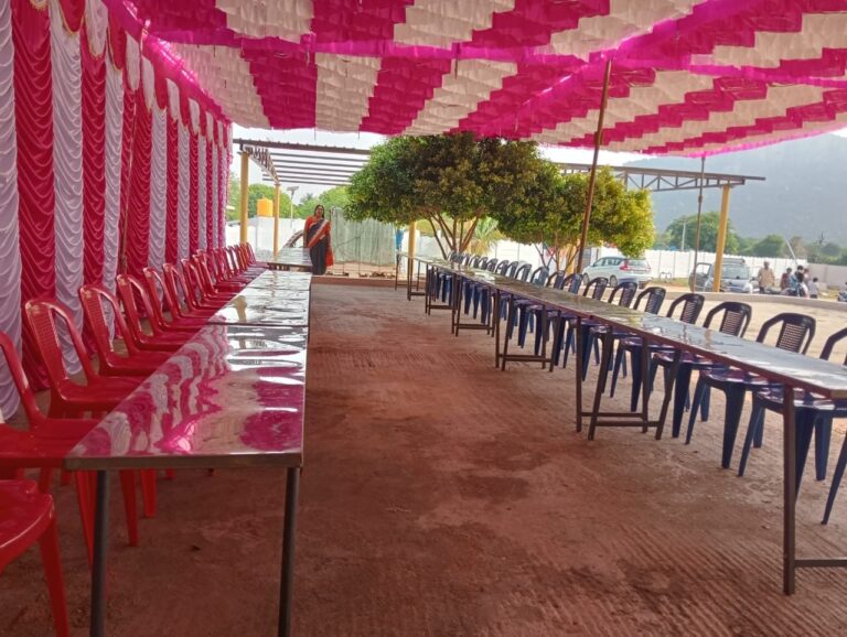 Water Park, Rooms & Function Hall near Boyakonda, Madanapalle Outdoor dining with Boyakonda hill view